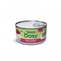 Oasy Natury Soft Jelly Pollo con Manzo per Gatti - 150 g, 12 pezzi