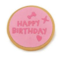 LeoPet Torta di Compleanno Happy Birthday Rosa - 90 g