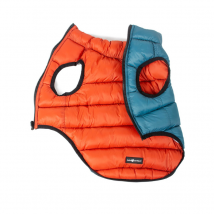 Farm Company Piumino Reversibile Fiemme Ottanio/Mattone per Cani - 55