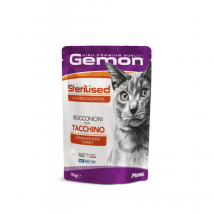 Gemon Sterilised Bocconcini con Tacchino per Gatti - 100 g