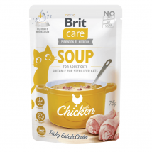 Brit Care Cat Soup Pollo per Gatti - 75 g, 6 pezzi
