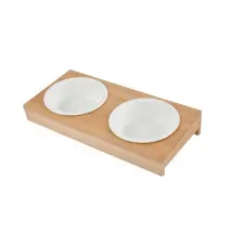 Gamelle Double Céramique Bambou