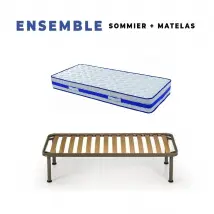 King of Dreams Matelas 80x190 + Sommier + Protège Matelas