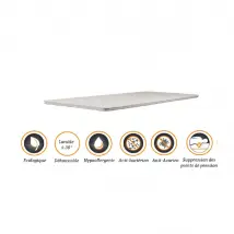 Nuits d'Or Surmatelas Ergonomique 140x200 + Alèse