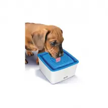 Zeus Abreuvoir pour chien - Blanc/Bleu