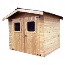 HABRITA Abri de jardin tha2421.02n - Bois naturel