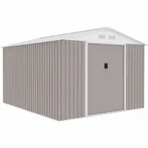 Abri métallique 8,84 mÂ² - Taupe