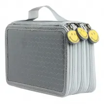 Trousse à crayons 72 trous - Gris
