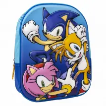 Sonic Cartable 3D - Bleu