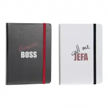 DKD Home Decor Carnet (2 pcs) - Blanc Noir Rouge