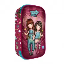 Gorjuss Pochette crayons Fireworks - Bordeaux
