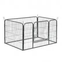 pro.tec Enclos pour animaux - Argenté