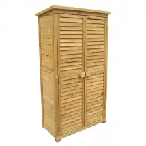 Armoire de jardin en bois d'épicéa - 160 cm - Toit bitumé
