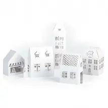 Maisons blanches décoration 5X
