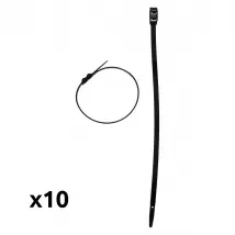 Zenitech Lot de 10 colliers câblage Noir 9x260mm