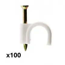 Zenitech Crochets de Fixation Ø4mm - Blanc