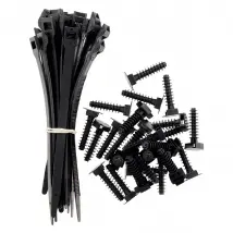 Zenitech kit colliers et embases - Lot de 25+25