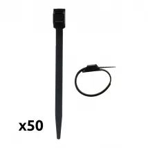 Zenitech - 50 colliers câblage - Noir