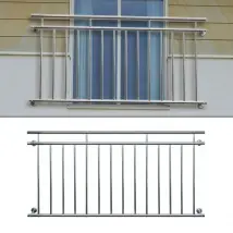 ECD Germany Garde-corps balcon 128 x 90 cm