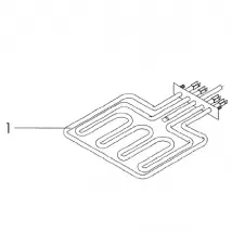 Kuppersbusch Résistance de grill pour four