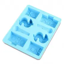 Totalcadeau Moule à glaçons hip-hop en silicone - Bleu clair