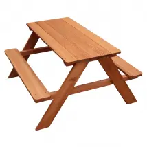 Sunny Dave Table pique-nique bois marron