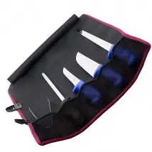 Trousse de couteaux professionnelle - 5 pièces - Noir