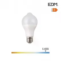 Edm Ampoule LED A60 E27 12W - Détecteur