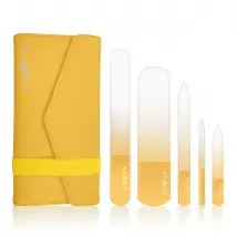 Ailoria set de limes à ongles en verre - Jaune