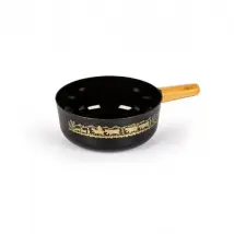 Stockli Caquelon en Fonte 21 cm Noir