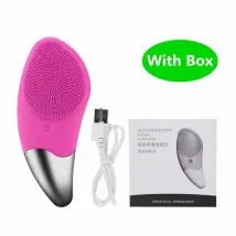 Justgreenbox brosse nettoyante visage étanche - Rose