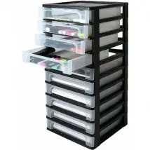 Iris Ohyama Tour de rangement - Noir