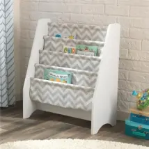 Kidkraft Bibliothèque pour Enfant - Blanche et Grise
