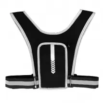 Avizar Gilet Réfléchissant avec Porte-Téléphone - Noir/Gris