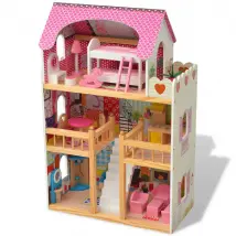 VidaXL Maison de Poupées Bois 3 Étages