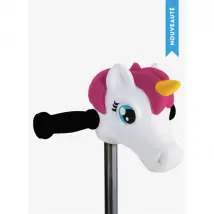 Scootaheadz Tête de Licorne Blanche et Rose