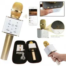 Microphone Bluetooth Sans Fil Double Enceinte