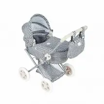 Poussette pour poupées Diset - Noir/Blanc