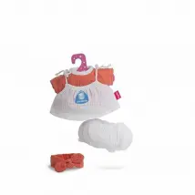Berjuan tenue pour poupée Sanibaby - Corail
