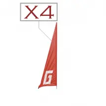 Graupner Turn Flag 1500 - Lot de 4 drapeaux