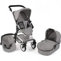 BAYER CHIC 2000 Poussette Combinée Fides - Gris