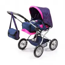 REIG Poussette pour Poupées Big Combi - Bleu/Rose