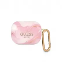 Guess Coque AirPods Pro - Marbrée Rose