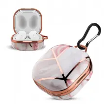 Cadorabo Coque Samsung Galaxy Buds - Marbre Rose