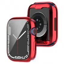 Coque électroplaquée TPU - Apple Watch Series 7 45mm - Rouge