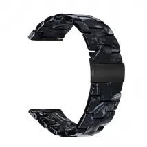 Bracelet en résine 20mm pour Garmin Vivoactive 3 - Noir/Blanc