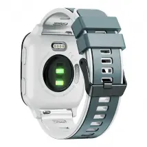 Bracelet silicone double couleur - Samsung Galaxy Watch3 41mm Bleu/Grisâtre