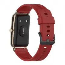 Bracelet silicone pour Huawei Watch Fit Mini - Rouge corail