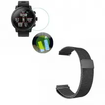 Phonecare Kit Bracelet et Film pour Xiaomi Amazfit Stratos - Noir