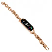 Bracelet chaîne or rose pour Xiaomi Mi Band 7
